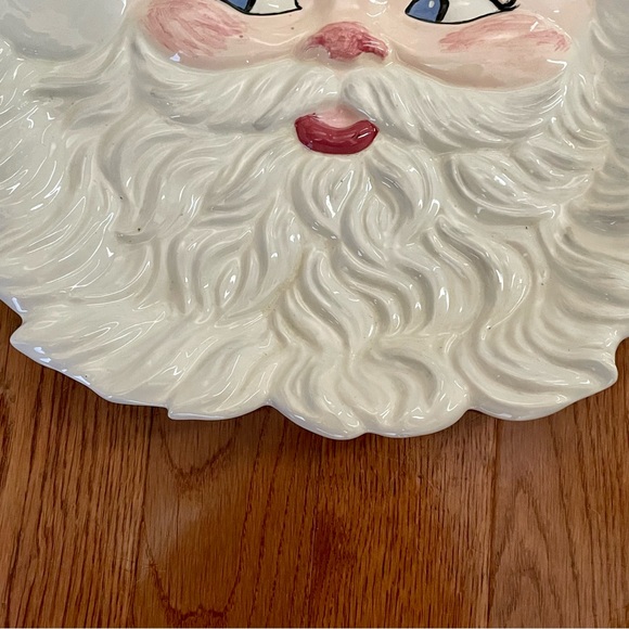 Vintage 1970s Santa Large Cookie Plate Handmade G. Elsesser - Picture 6 of 8